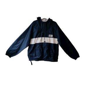 VTG Walt Disney World Windbreaker Hoodie Jacket Drawstring Pockets Men's L